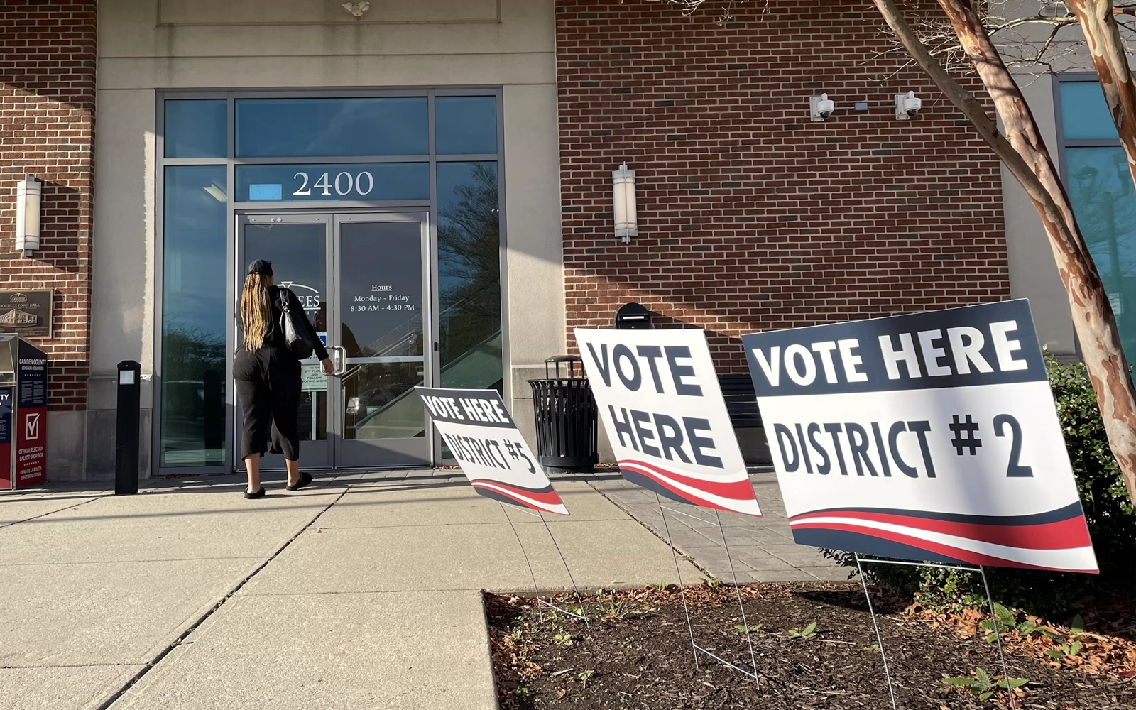 Alabama voters at a polling location